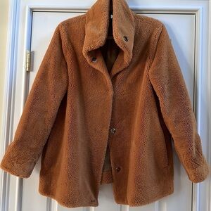 Marc Cain Brown Teddy Coat Sz3 US8